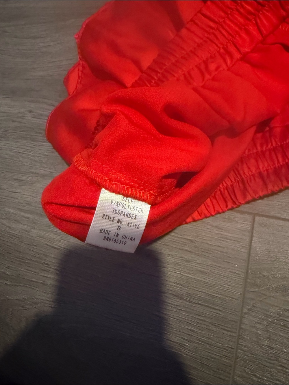 Red Ruffle Mini Skirt - Picture 5 of 5